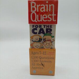 Brain Quest Ages 7-12 All About America 2 Flash Card Decks 2005 For the Car